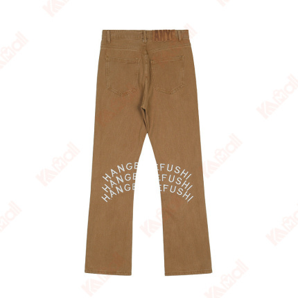 brown jeans pants